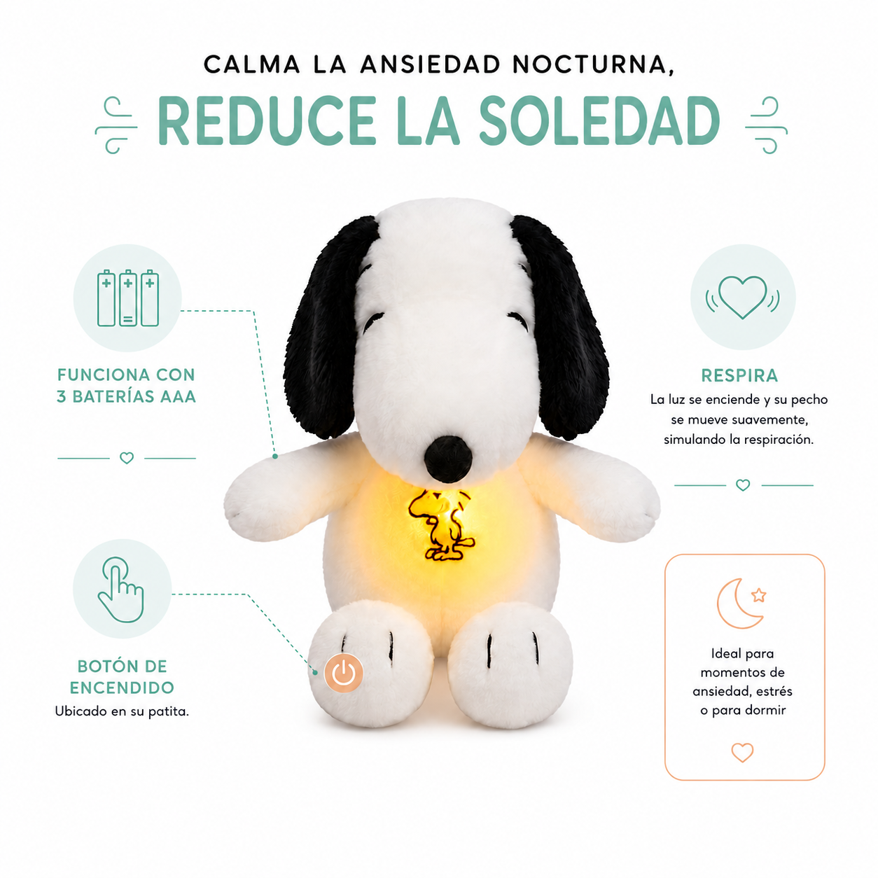 Peluche Antiestrés que Respira